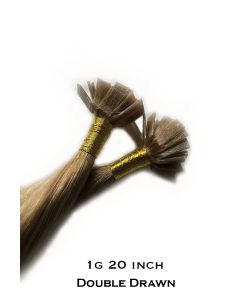 PRACTICE HAIR - 20 x 1g 20 inch Double Drawn Flat Tips Hair Extensions Italian Keratin