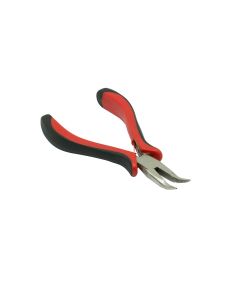 Curved Hair Extension Pliers - Red - For Application Of Hair Extensions