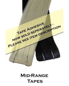 NEW Top - Tape Hair Extensions DOUBLE DRAWN 16 inch - 10 x 2.2g pieces per pack (Mid Range Hair - Guaranteed Remy)